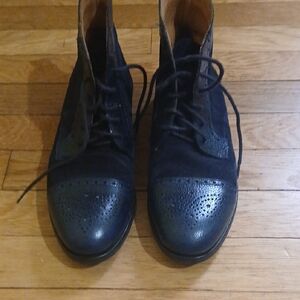 Women's Black Lace-Up Ankle Boots